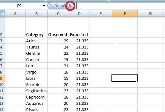 Detail Chi Square Test Excel Template Nomer 25