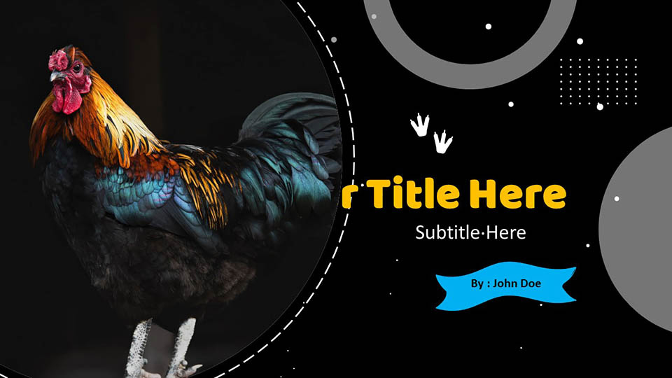 Detail Chicken Powerpoint Template Nomer 23