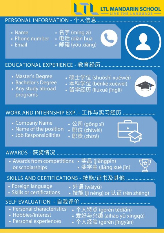 Detail Chinese Cv Template Download Nomer 13