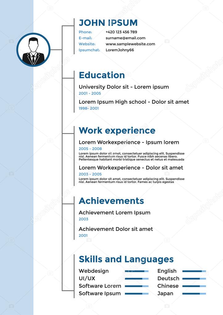 Detail Chinese Cv Template Download Nomer 31