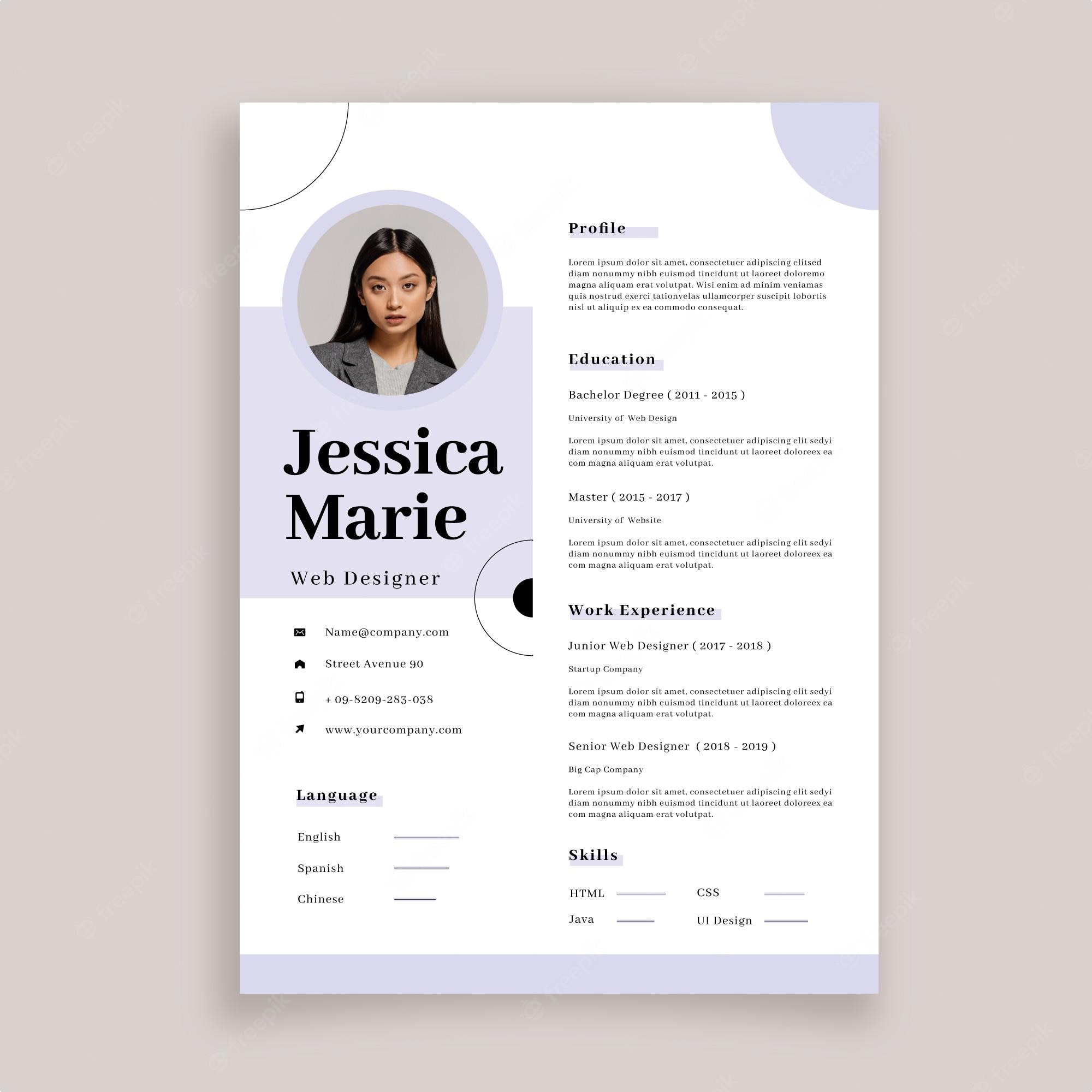 Detail Chinese Cv Template Download Nomer 36