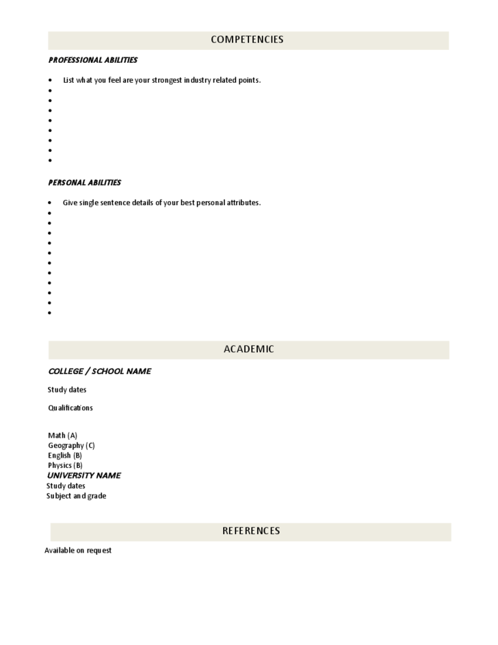 Detail Chinese Cv Template Download Nomer 48