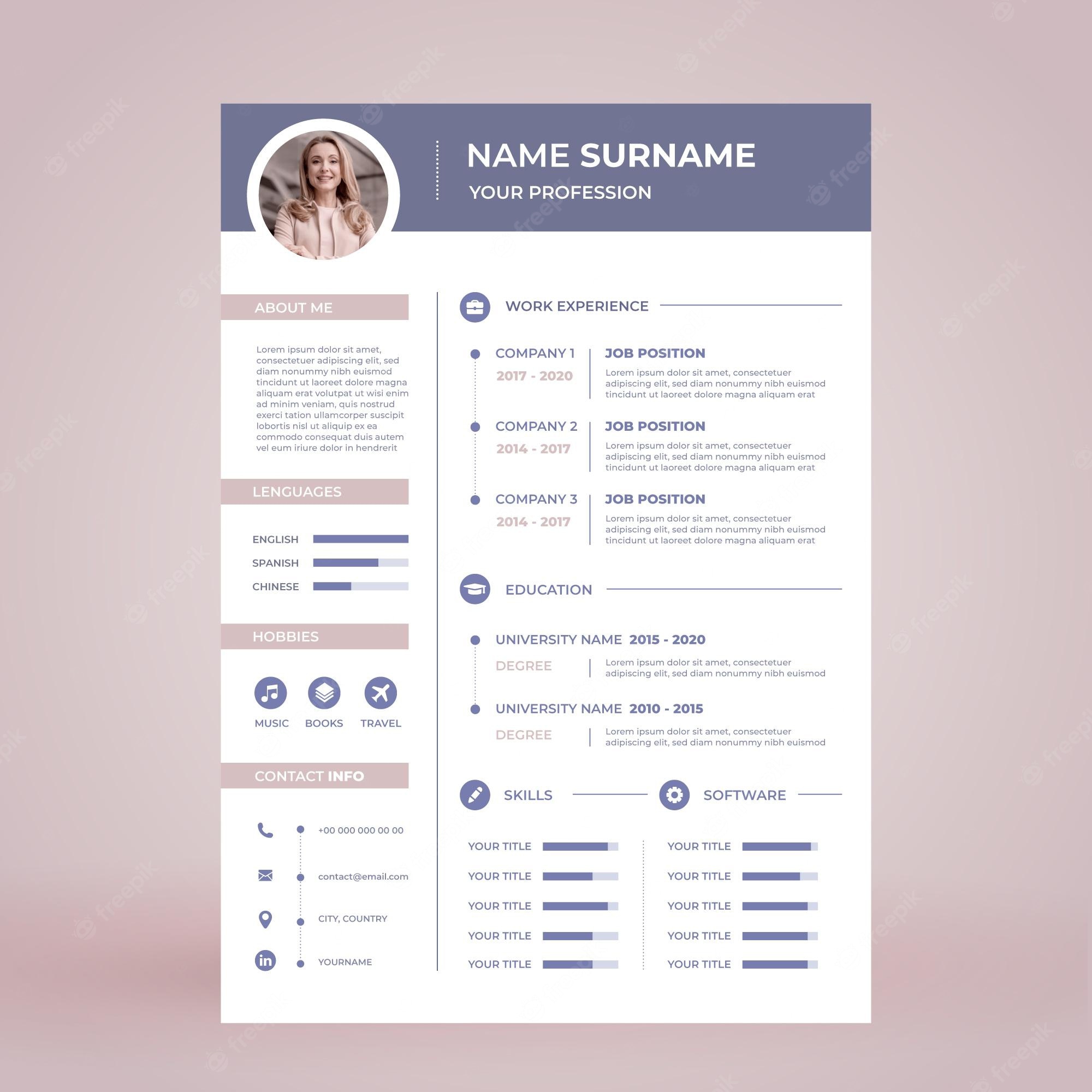 Detail Chinese Cv Template Download Nomer 52
