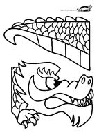 Detail Chinese Dragon Tail Template Nomer 14