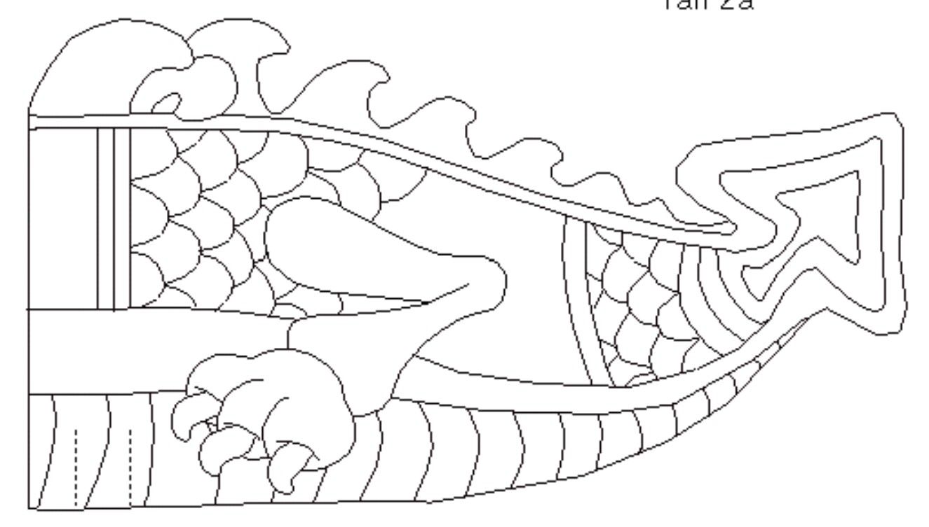 Detail Chinese Dragon Tail Template Nomer 4