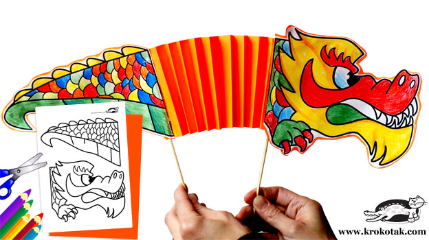 Detail Chinese Dragon Tail Template Nomer 33