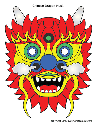 Detail Chinese Dragon Template Printable Nomer 10