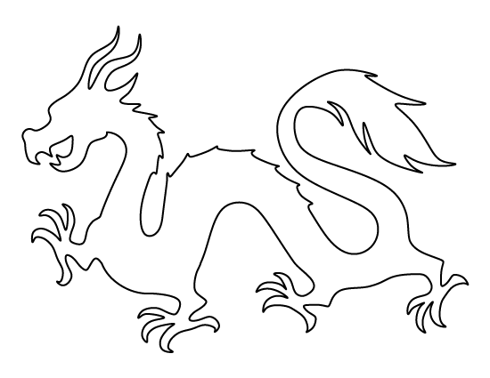 Detail Chinese Dragon Template Printable Nomer 3