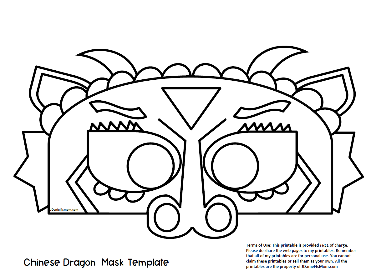 Detail Chinese Dragon Template Printable Nomer 31