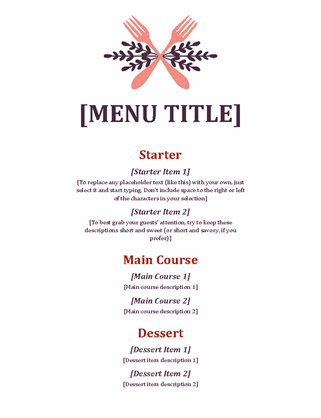 Detail Chinese Menu Template Microsoft Word Nomer 18