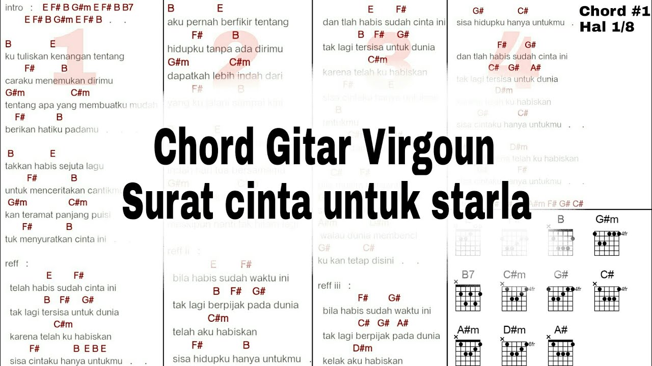 Detail Chord Surat Cinta Untuk Starla Dari E Nomer 11