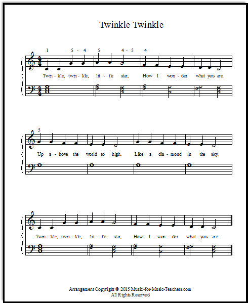 Detail Chord Twinkle Little Star Nomer 19