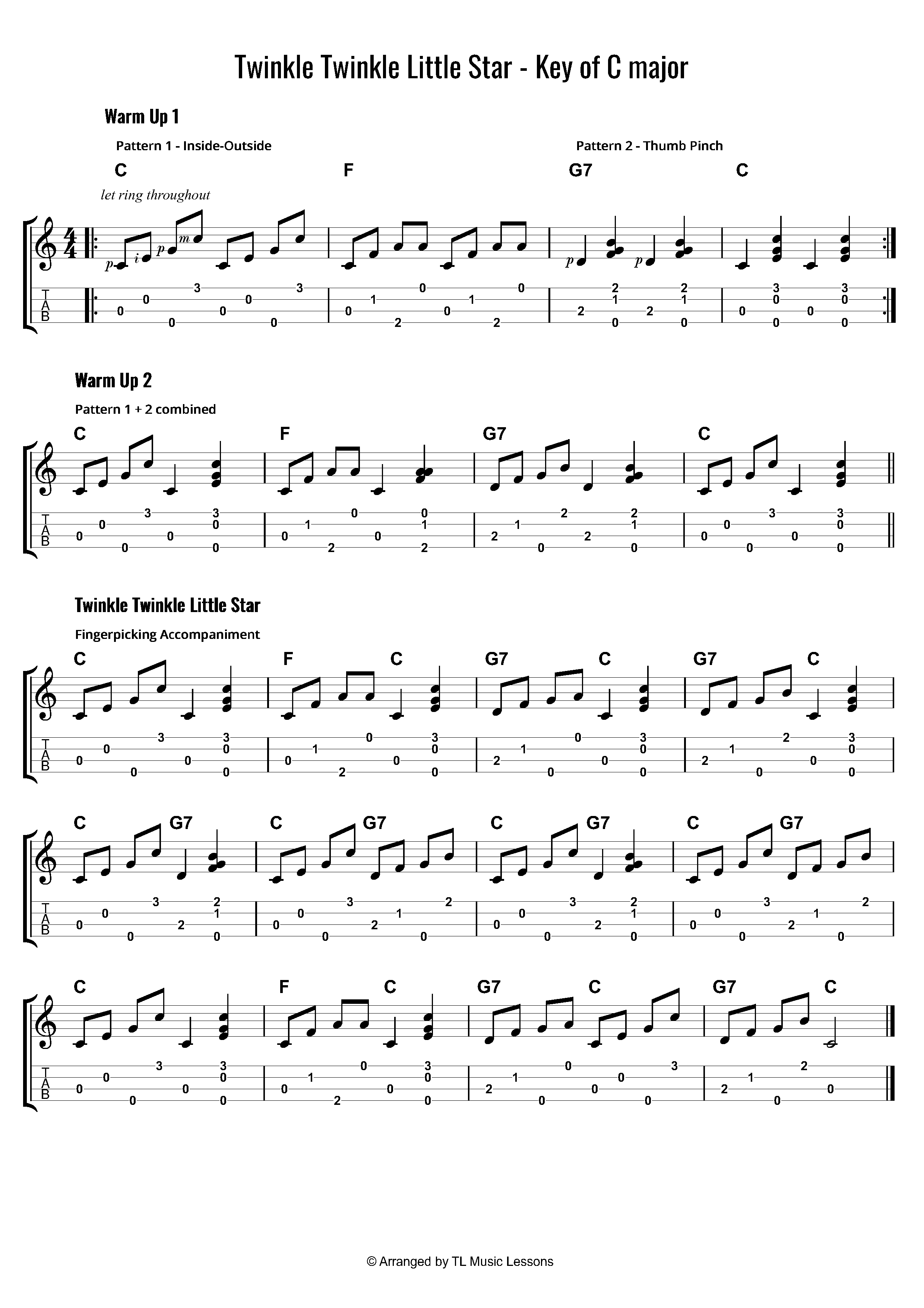 Detail Chord Twinkle Little Star Nomer 36