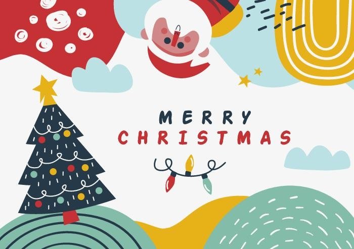 Detail Christmas Card Template Nomer 34