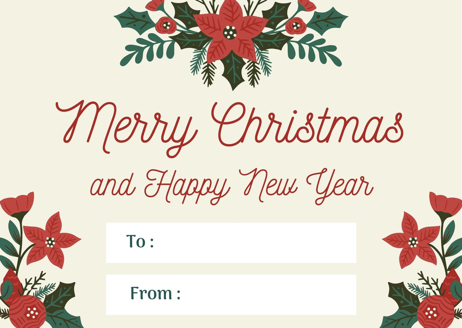 Detail Christmas Card Template Nomer 39