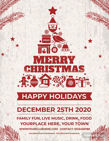 Detail Christmas Flyer Template Free Word Nomer 24