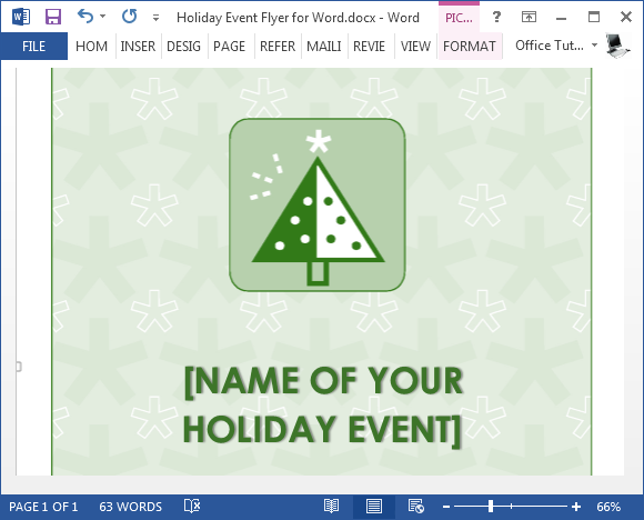 Detail Christmas Flyer Template Free Word Nomer 25