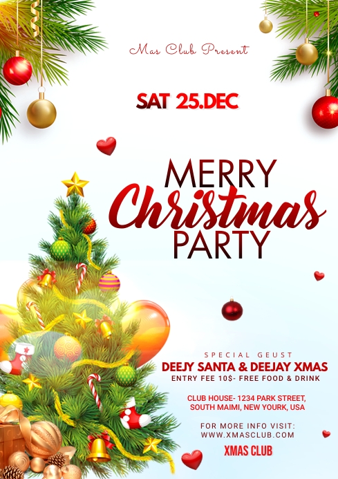 Detail Christmas Flyer Template Free Word Nomer 26