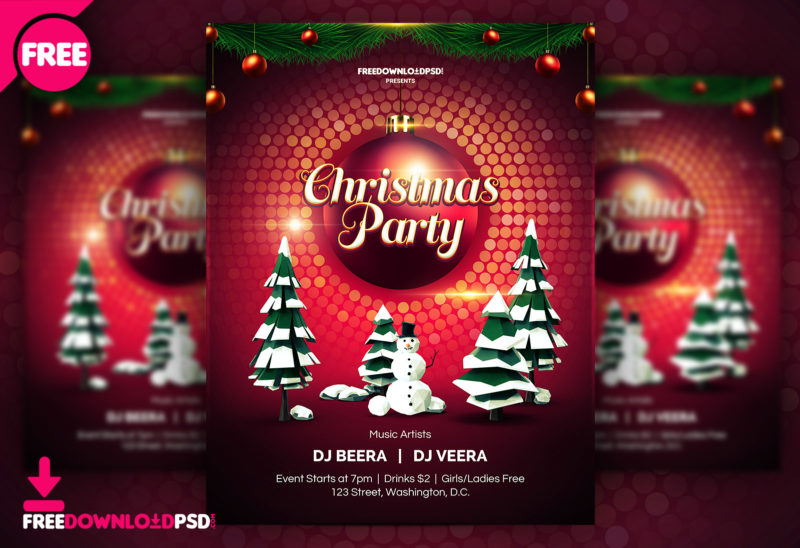 Detail Christmas Flyer Template Free Word Nomer 40