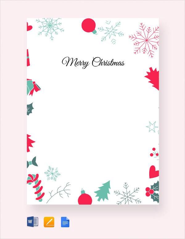 Detail Christmas Note Paper Template Nomer 10