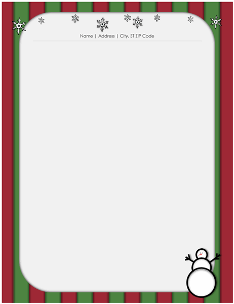 Detail Christmas Note Paper Template Nomer 18