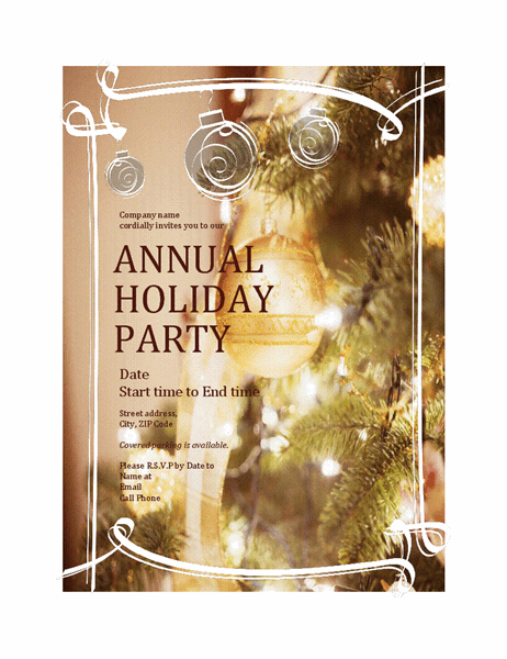 Detail Christmas Party Invitation Template Nomer 19