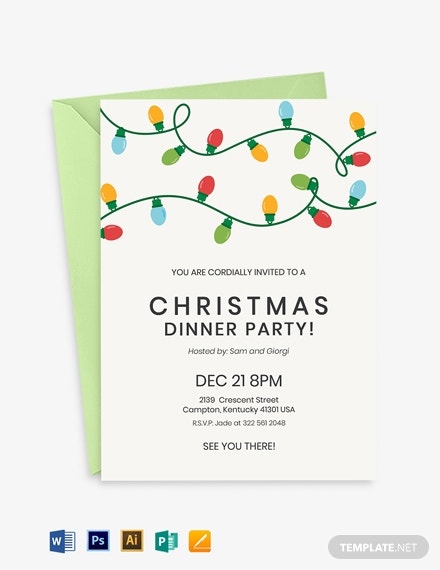 Detail Christmas Party Invitation Template Nomer 20