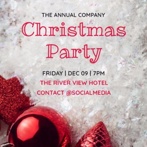 Detail Christmas Party Invitation Template Nomer 26