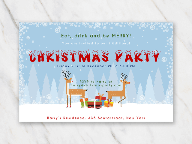 Detail Christmas Party Invitation Template Nomer 29