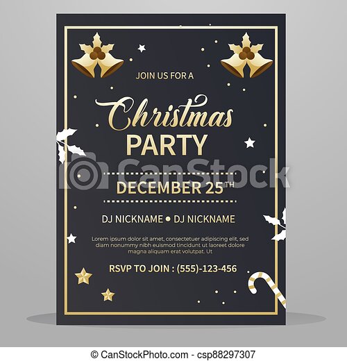 Detail Christmas Party Invitation Template Nomer 41