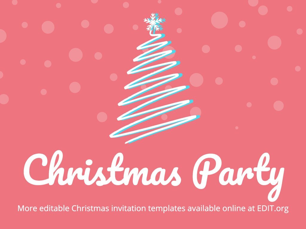 Detail Christmas Party Invitation Template Nomer 45