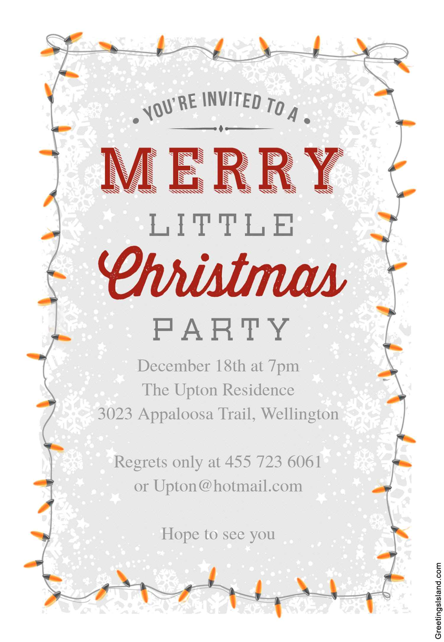 Detail Christmas Party Invitation Template Nomer 6