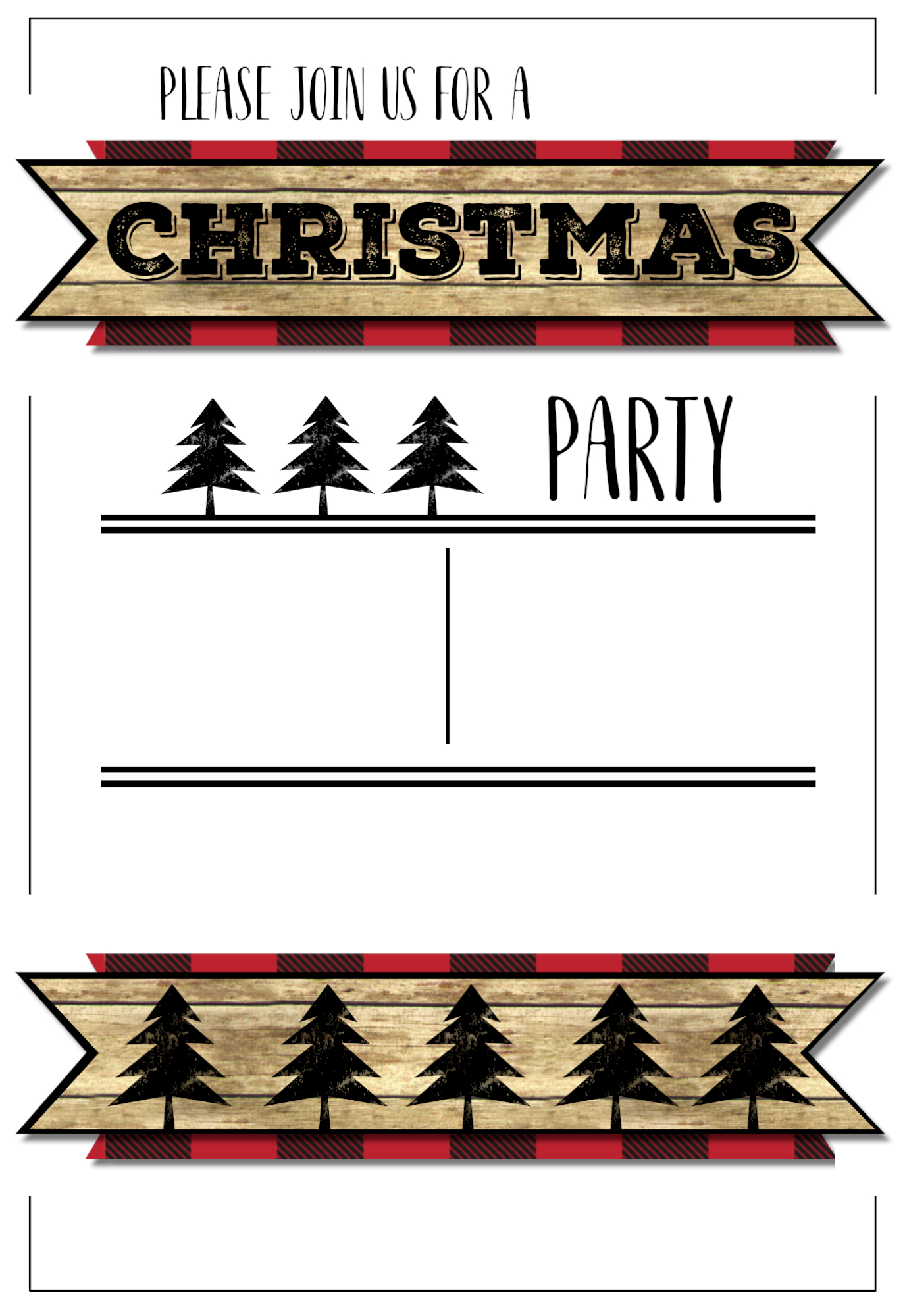 Detail Christmas Party Invitation Template Nomer 50