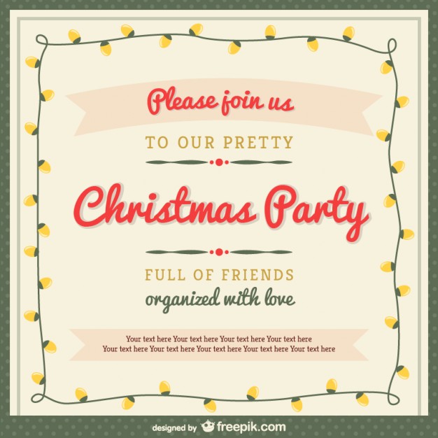 Detail Christmas Party Invitation Template Nomer 52