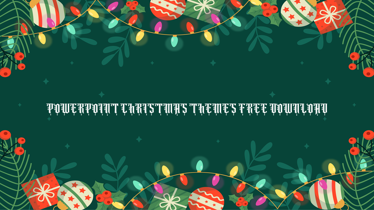 Christmas Powerpoint Template - KibrisPDR