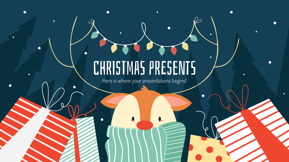 Detail Christmas Powerpoint Template Nomer 3