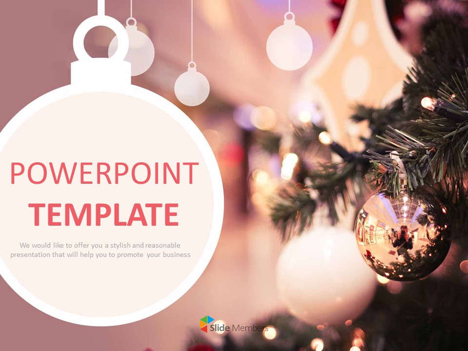 Detail Christmas Powerpoint Template Nomer 21