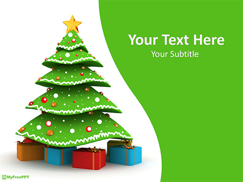 Detail Christmas Powerpoint Template Nomer 24