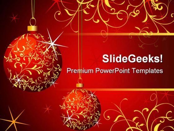 Detail Christmas Powerpoint Template Nomer 25