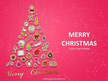 Detail Christmas Powerpoint Template Nomer 36