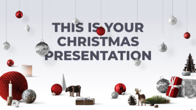 Detail Christmas Powerpoint Template Nomer 39