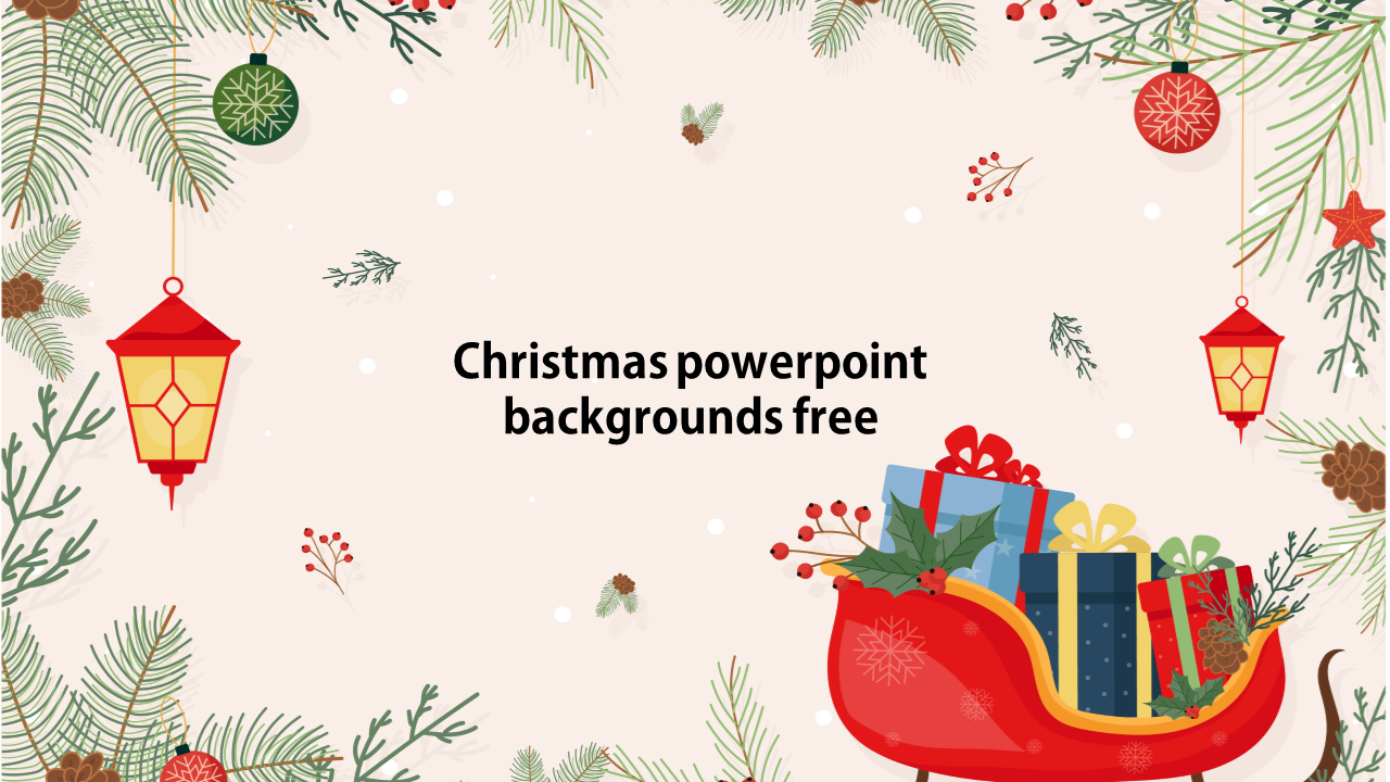 Detail Christmas Powerpoint Template Nomer 6