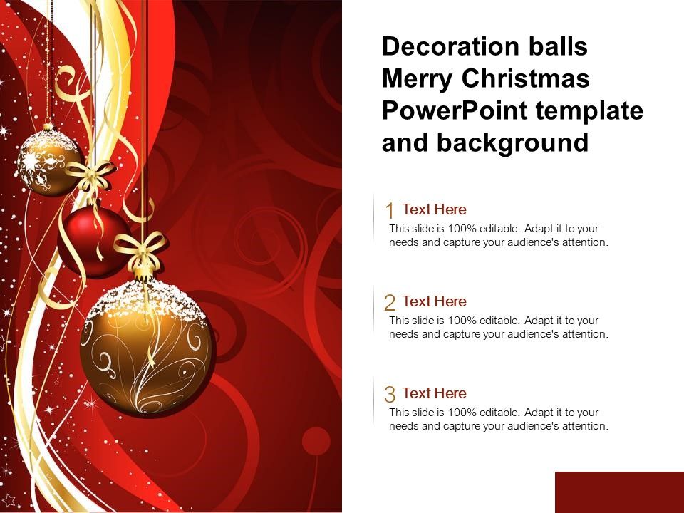 Detail Christmas Powerpoint Template Nomer 45