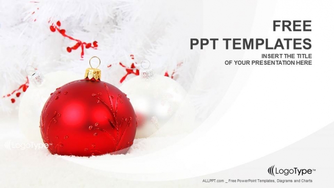 Detail Christmas Powerpoint Template Nomer 46