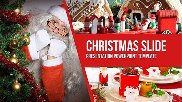 Detail Christmas Powerpoint Template Nomer 47