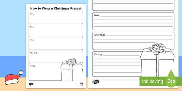 Detail Christmas Present Template Nomer 13
