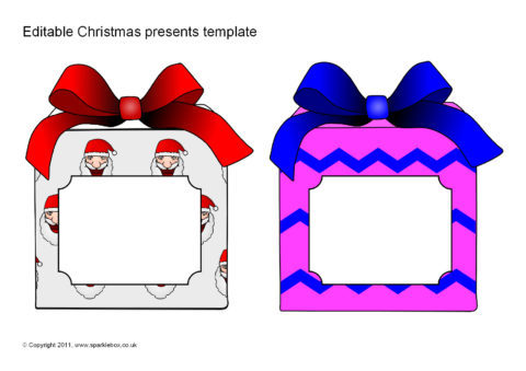 Detail Christmas Present Template Nomer 30