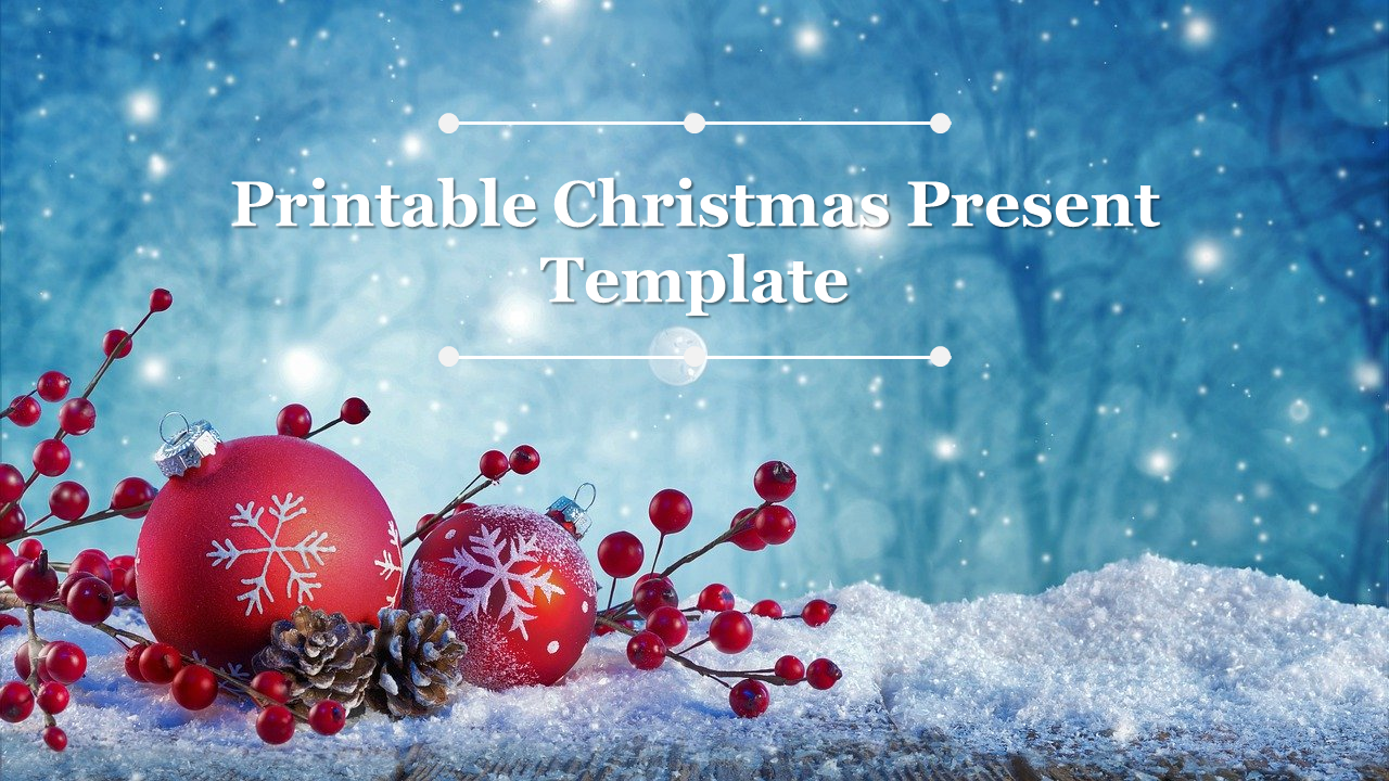 Detail Christmas Present Template Nomer 31