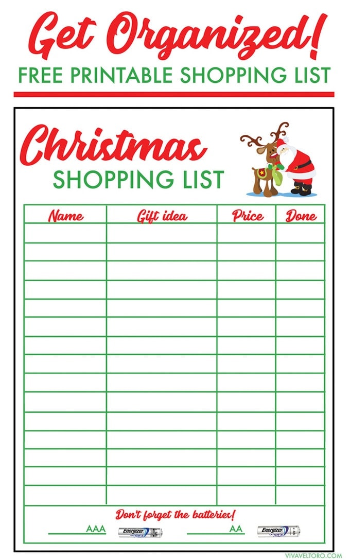 Detail Christmas Wish List Template Nomer 25