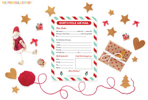 Detail Christmas Wish List Template Nomer 35